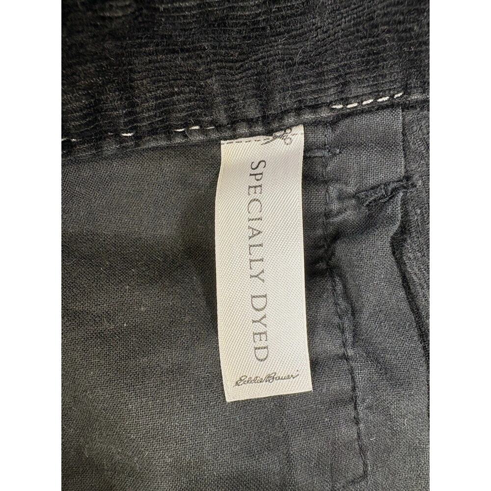 Eddie Bauer Black Corduroy Women’s Straight Leg Mid Rise Pants Size 8 - Picture 9 of 11